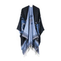 New Fashion Damen Schal Wrap vorne offen Poncho Cape